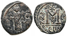 Heraclius, with Heraclius Constantine. Seleucia Isauriae. AD 610-641. Æ Follis, Very Fine
9.7 gr