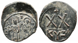Phocas. Cyzicus. AD 602-610. Æ 20 Nummi – Half Follis, Very Fine
6.2 gr
