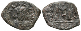 Tiberius III. Constantinople. 698-705 AD. Æ Follis, Near Very Fine