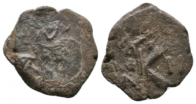Constantine IV. Pogonatus. AD 668-685. Half Follis Æ, Good Very Fine
4.1 gr