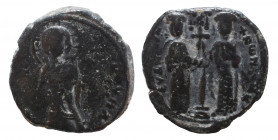 Constantine X Ducas and Eudocia. Constantinople. AD 1059-1067. Follis Æ, Near Very Fine
8.5 gr