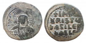 Basil II and Constantine VIII. Constantinople. AD 976-1028. Follis Æ, Very Fine
14.9 gr