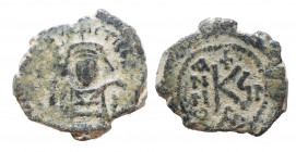 Maurice Tiberius. Nikomedia. AD 582-602. Half Follis Æ, Very Fine
5.2 gr