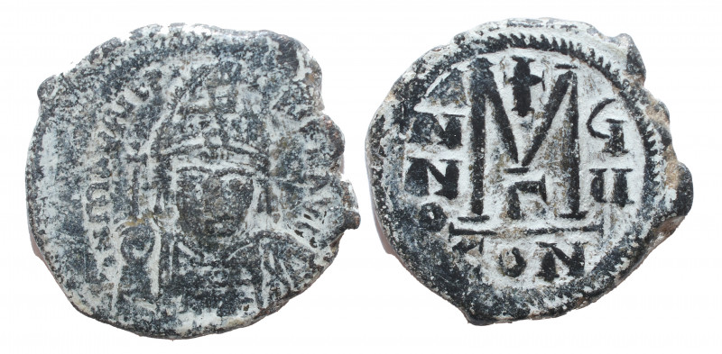 Maurice Tiberius AD 582-602. Constantinople. Follis Æ, Very Fine
11.0 gr