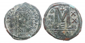 Justinian I. Constantinople. AD 527-565. Follis Æ, Very Fine
19.2 gr