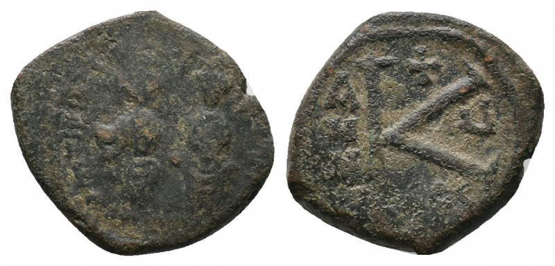 Justin II. AD 565-578. Half Follis Æ, Very Fine
5.5 gr