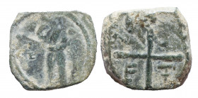 Crusaders. Antioch. Tancred. Regent, 1101-03, 1104-12. Æ Follis, Very Fine
4.0 gr