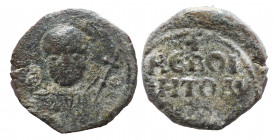 Crusaders. Antioch. Tancred. Regent, 1101-1112. Æ Follis, Very Fine
3.0 gr