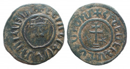 Cilician Armenia. Royal. Hetoum I. 1226-1270. Tank Æ, Very Fine
8.3 gr