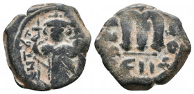 Constans II AD 641-668. Uncertain. Pseudo-Byzantine imitation. Follis Æ, Very Fine
5.1 gr