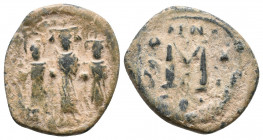 Time of the Rashidun. Uncertain. Pseudo-Byzantine types. AD 645-647. Fals Æ, Very Fine
5.3 gr