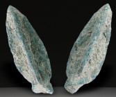 Ancient Bronze Ballistic Arrowhead. Biblical Period, Old Testament. 1200 BC-600 BC. W: 7.74 g / L : 40 mm