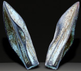 Ancient Bronze Ballistic Arrowhead. Biblical Period, Old Testament. 1200 BC-600 BC. W: 2.6 g / L: 30 mm