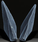 Ancient Bronze Ballistic Arrowhead. Biblical Period, Old Testament. 1200 BC-600 BC. W: 2.94g / L: 30mm
