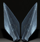 Ancient Bronze Ballistic Arrowhead. Biblical Period, Old Testament. 1200 BC-600 BC. W: 3.94g / L: 30mm