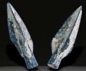 Ancient Bronze Ballistic Arrowhead. Biblical Period, Old Testament. 1200 BC-600 BC. W: 4.07 g / L : 30 mm