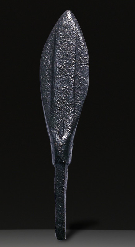 Ancient Bronze Ballistic Arrowhead. Biblical Period, Old Testament. 1200 BC-600 ...