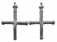 Byzantine Bronze Cross Pendant. Circa 6th-9th century AD. Very Fine
10.8 gr