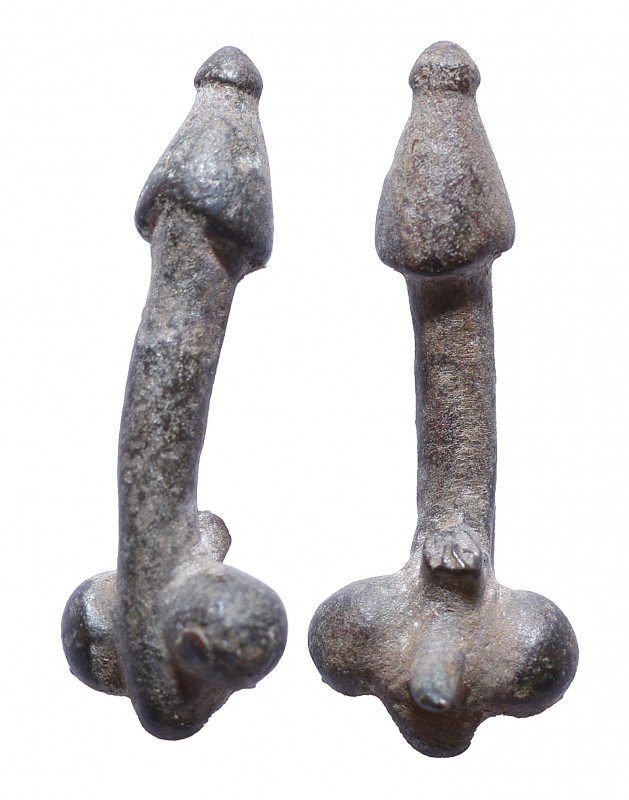 Roman Bronze Phallic Pendant. Circa 1st - 2nd Century AD. Very Fine
7.7 gr