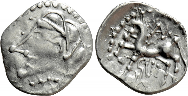 WESTERN EUROPE. Central Gaul. Bituriges Cubi. Quinarius (1st century BC). 

Ob...