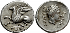 THRACE. Abdera. Tetradrachm (Circa 365/0-350/45 BC). Euresippos, magistrate