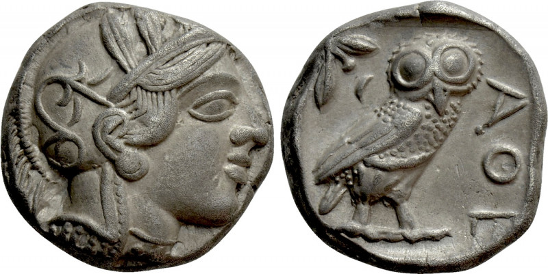 ATTICA. Athens. Tetradrachm (Circa 454-404 BC). 

Obv: Helmeted head of Athena...