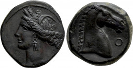CARTHAGE. Ae (Circa 300-264 BC). Mint on Sardinia