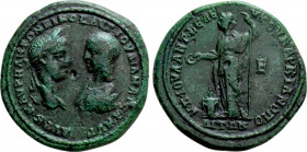 MOESIA INFERIOR. Marcianopolis. Elagabalus, with Julia Maesa (218-222). Pentassarion. Julius Antonius Seleucus, legatus consularis