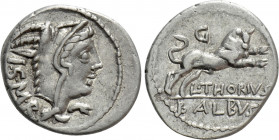 L. THORIUS BALBUS. Denarius (105 BC). Rome
