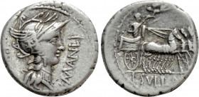 L. SULLA and L. MANLIUS TORQUATUS. Denarius (82 BC). Military mint moving with Sulla