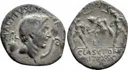 SEXTUS POMPEIUS MAGNUS PIUS. Denarius (37/6 BC). Uncertain Sicilian mint