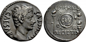 AUGUSTUS (27 BC-14 AD). Denarius. Uncertain mint in Spain, possibly Colonia Patricia