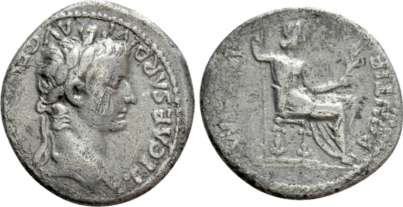 TIBERIUS (14-37). Denarius. "Tribute Penny" type. Lugdunum. 

Obv: TI CAESAR D...
