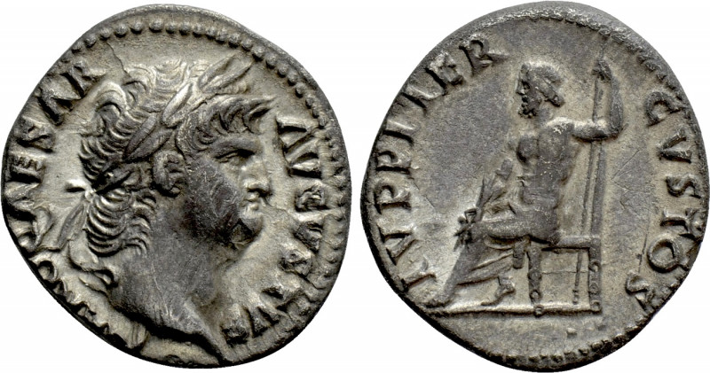 NERO (54-68). Denarius. Rome.

Obv: NERO CAESAR AVGVSTVS .
Laureate head righ...