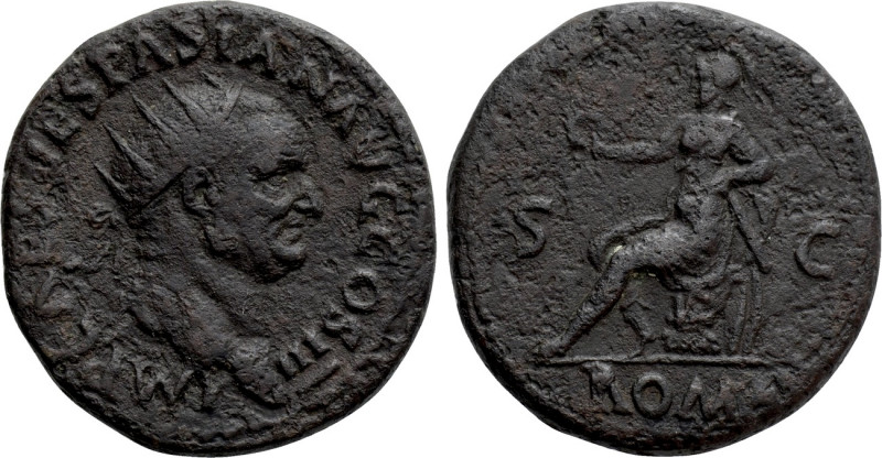 VESPASIAN (69-79). Dupondius. Rome. 

Obv: IMP CAES VESPASIAN AVG COS III. 
R...