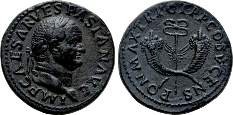 VESPASIAN (69-79). Dupondius. Antioch or Rome mint for use in the East. 

Obv:...