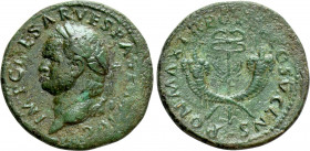 VESPASIAN (69-79). Dupondius. Antioch or Rome mint for use in the East