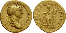 TRAJAN (98-117). GOLD Aureus. Rome