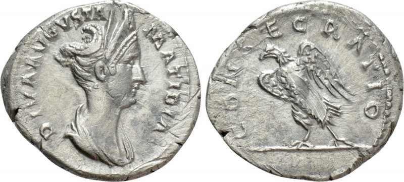 DIVA MATIDIA (Died 119). Denarius. Rome.

Obv: DIVA AVGVSTA MATIDIA .
Draped ...