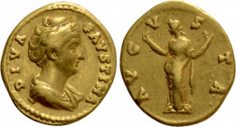 DIVA FAUSTINA I (Died 140/1). GOLD Aureus. Rome