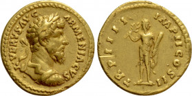 LUCIUS VERUS (161-169). GOLD Aureus. Rome