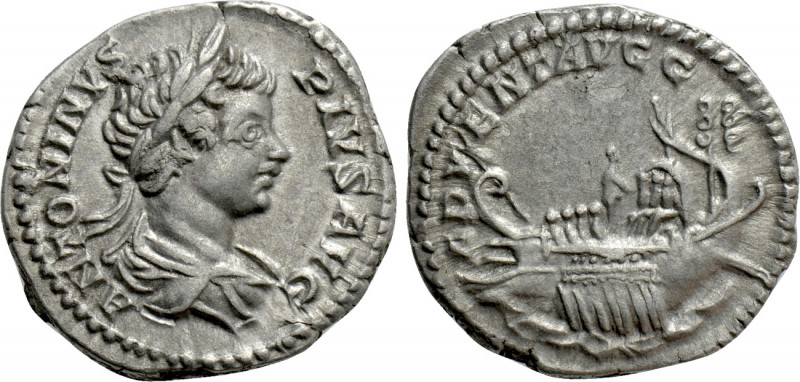 CARACALLA (197-217). Denarius. Rome. 

Obv: ANTONINVS PIVS AVG. 
Laureate and...