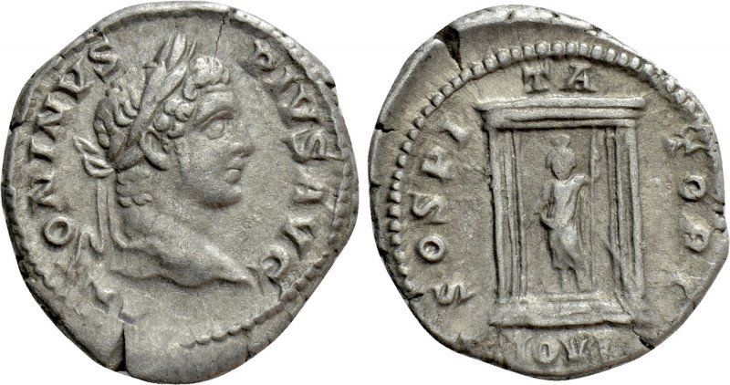 CARACALLA (198-217). Denarius. Rome. 

Obv: ANTONINVS PIVS AVG. 
Laureate hea...