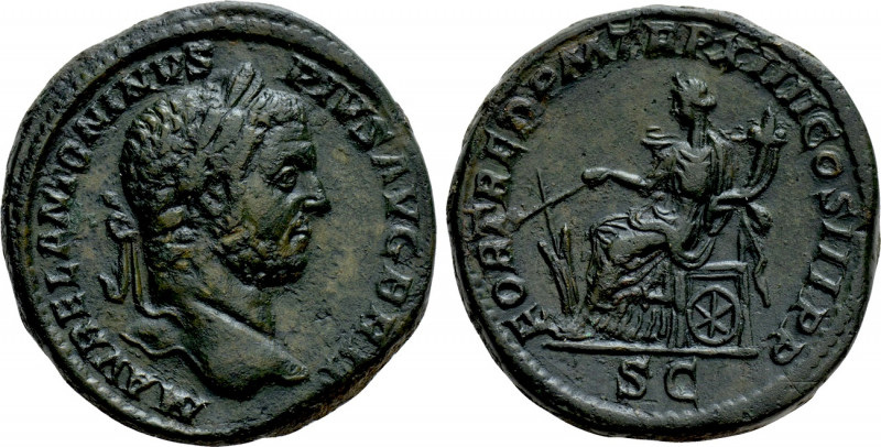 CARACALLA (198-217). Sestertius. Rome. . 

Obv: M AVREL ANTONINVS PIVS AVG BRI...