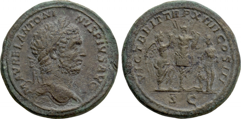 CARACALLA (198-217). Sestertius. Rome. 

Obv: M AVREL ANTONINVS PIVS AVG. 
La...