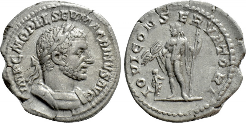 MACRINUS (217-218). Denarius. Rome. 

Obv: IMP C M OPEL SEV MACRINVS AVG. 
La...