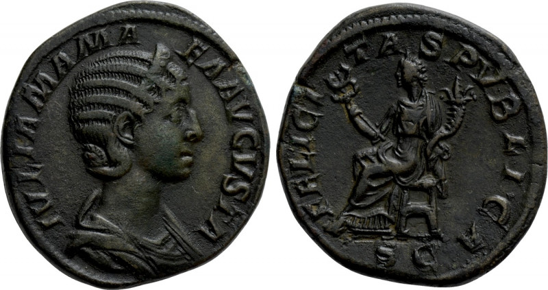 JULIA MAMAEA (Augusta, 222-235). Sestertius. Rome. 

Obv: IVLIA MAMAEA AVGVSTA...