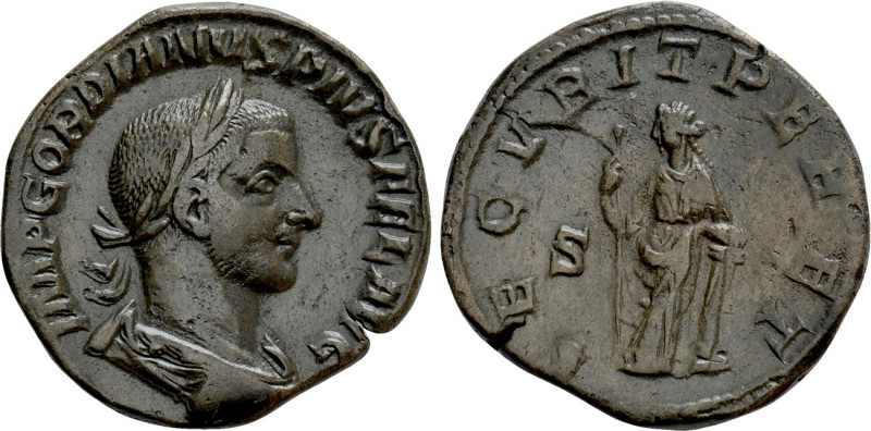 GORDIAN III (238-244). Sestertius. Rome. 

Obv: IMP GORDIANVS PIVS FEL AVG. 
...