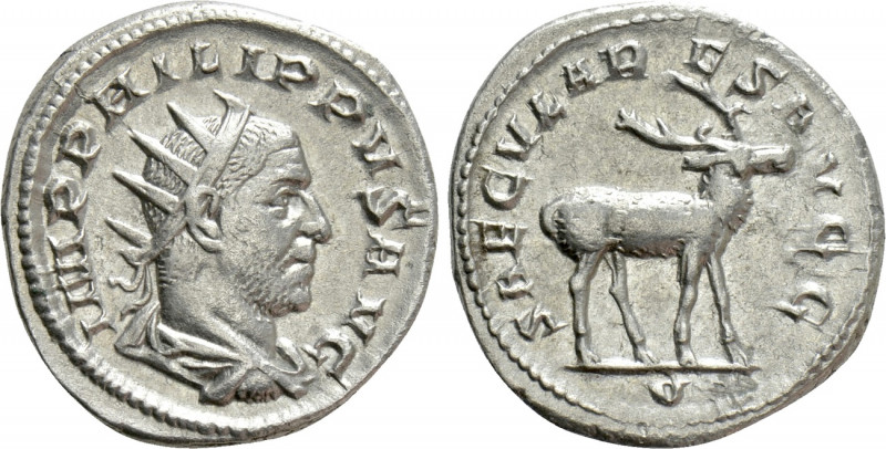 PHILIP I 'THE ARAB' (244-249). Antoninianus. Rome. Saecular Games issue. 

Obv...