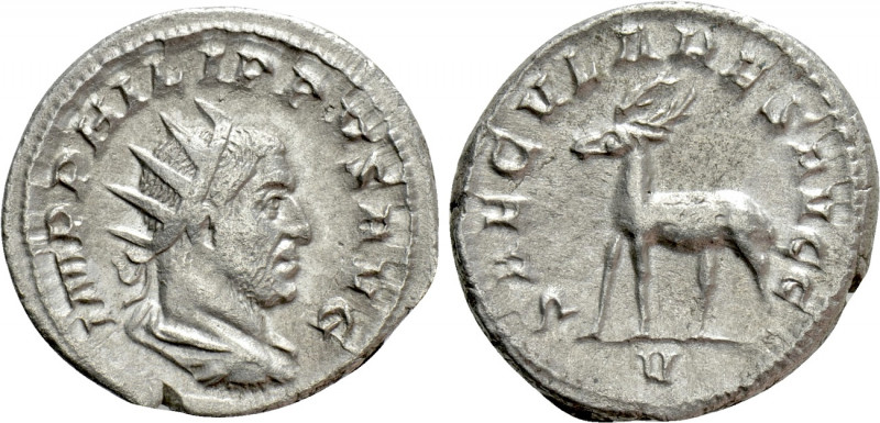 PHILIP I 'THE ARAB' (244-249). Antoninianus. Rome. Saecular Games issue. 

Obv...